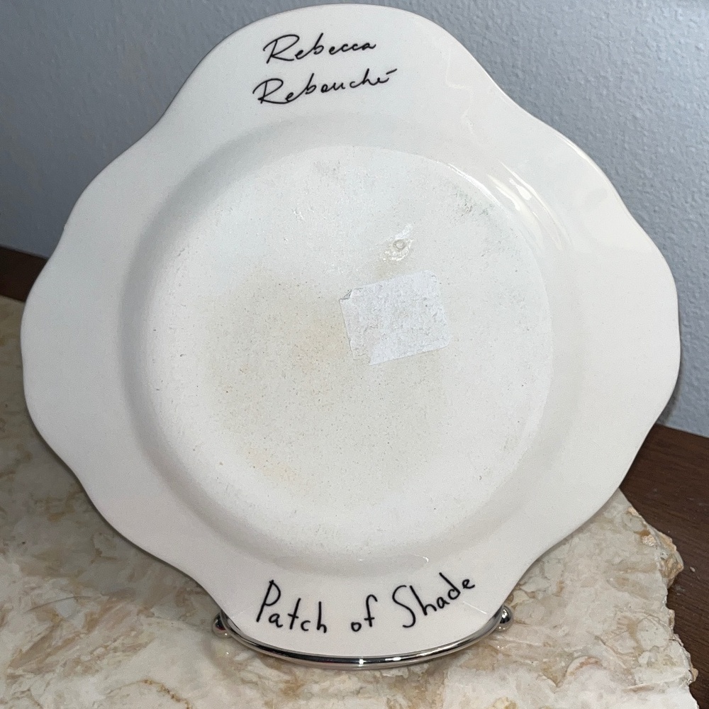 Anthropologie Rebecca Rebouche Patch of Shade Mushrooms Curious Deciduous Plate - Picture 7 of 8